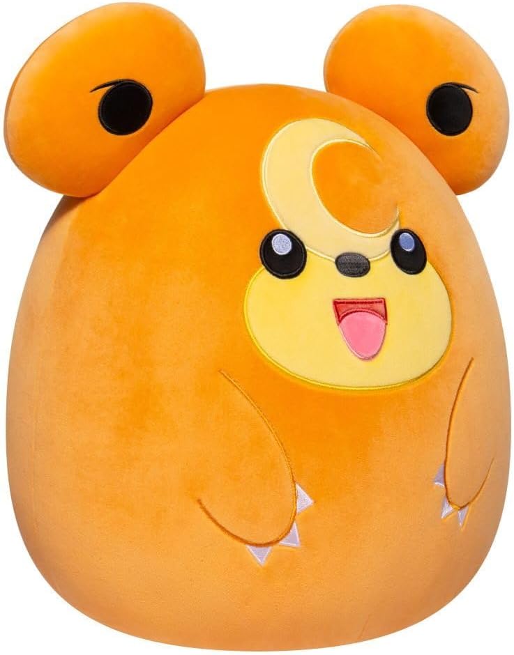 Pokemon Squishmallows Teddiursa Plush 14 Inch – Ultra Soft Stuffed Toy - Image 1